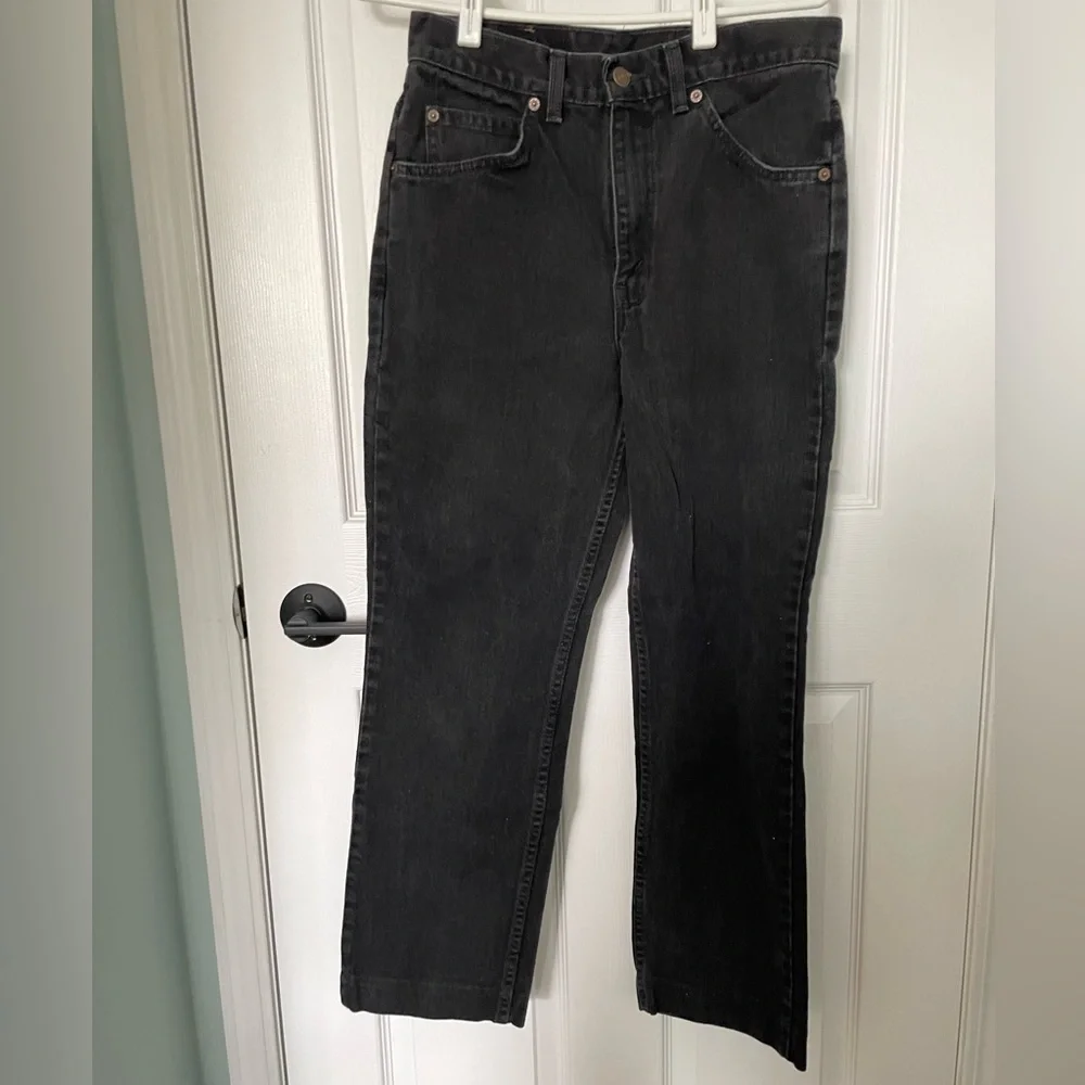 Vintage Levis Jeans 30x32 Black 5061903190 Straight Leg Orange Tab Canada - Picture 1 of 4